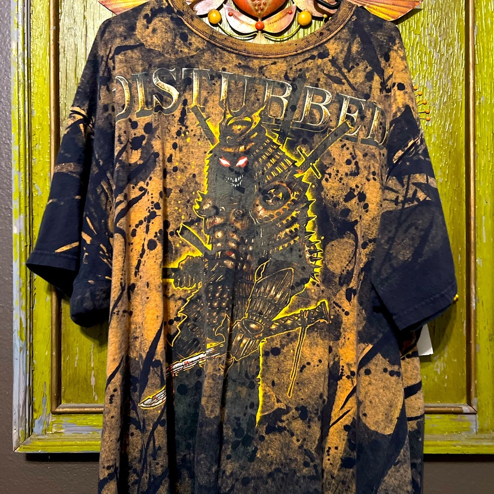 Vintage y2k Disturbed Deadstock T-shirt. Size 2XL Adult unisex.
